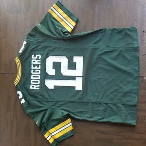 Brand New Aaron Rodgers Authentic NFL Green Bay Packers Nike Game Jersey Men's L